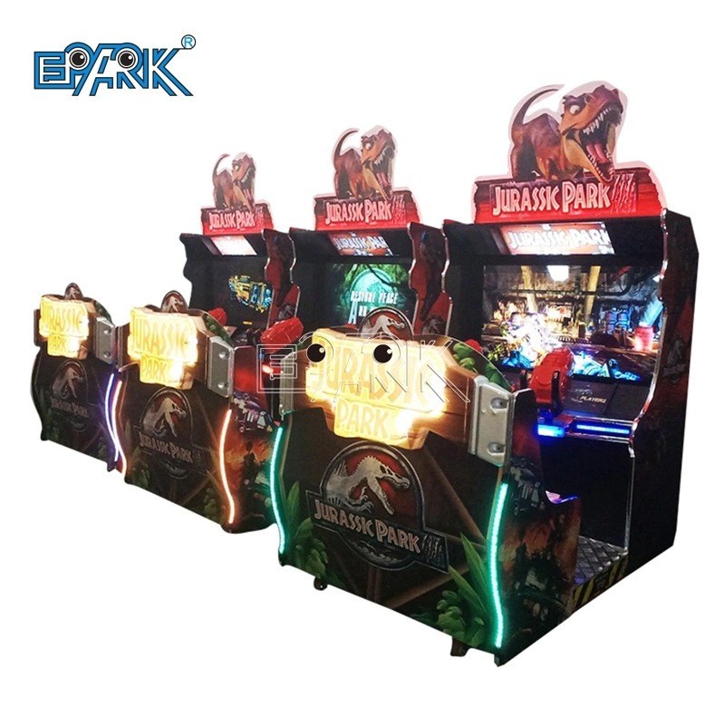 Arcade Centre de divertissement Jeu Jurassic Park Machine de jeu vidéo de tir avec pistolet