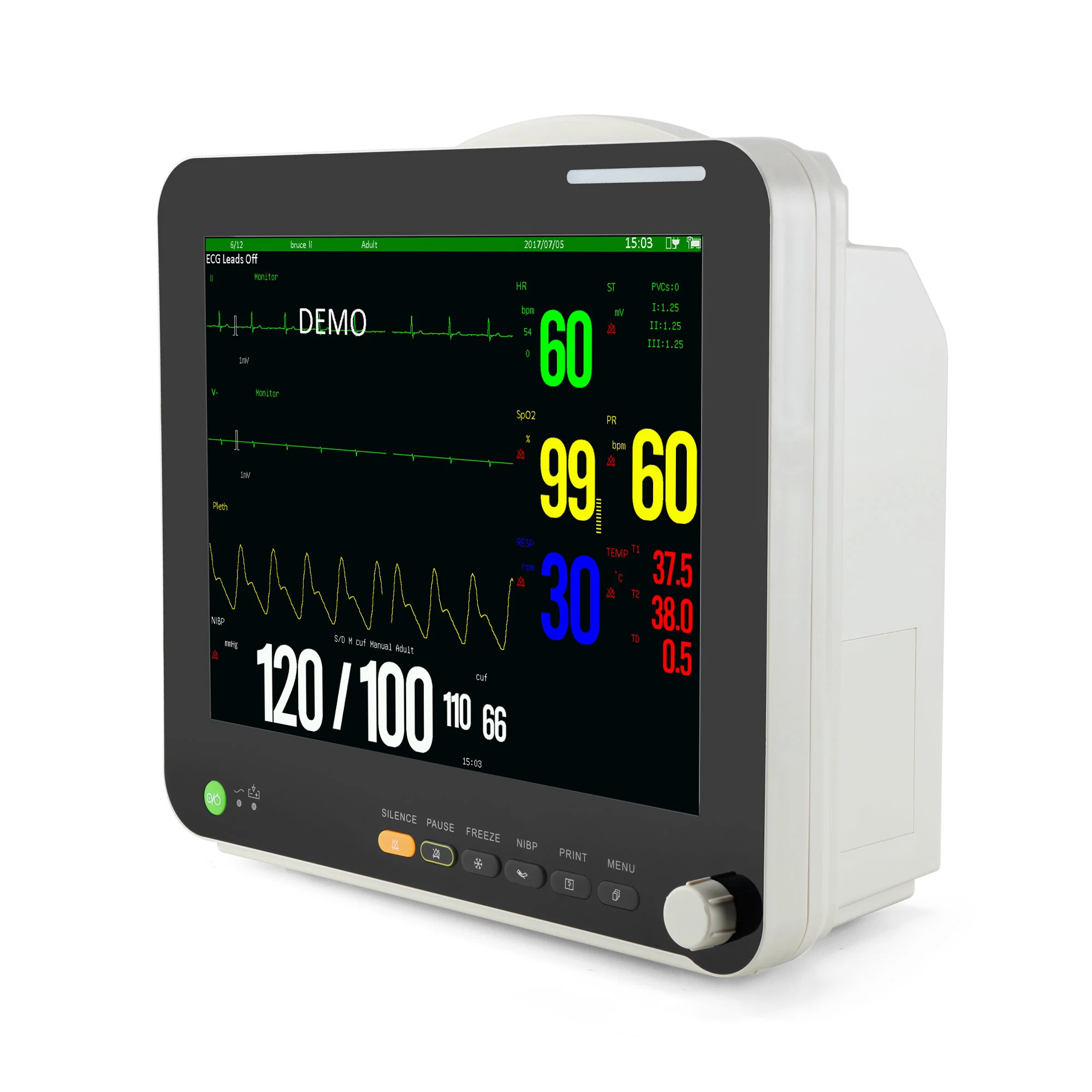 Sinnor 15inch Standard 6parameter Patient Monitor with Full Accessories for Adult Peadiatrict Neonatal and Veterinary Use Snp9000ia Factory Supply