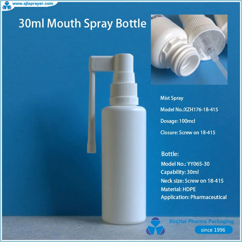 20ml HDPE Tamper Evident Topical Spray Bottle for Pharmaceutical