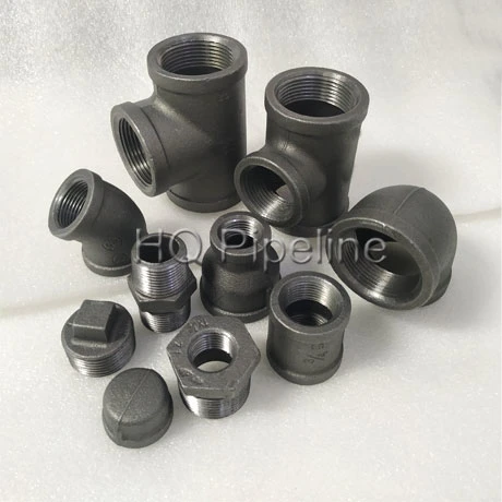 Class 150/300 Lbs Plumbing Materials Black Malleable Iron Pipe Fittings (Banded/Beaded)