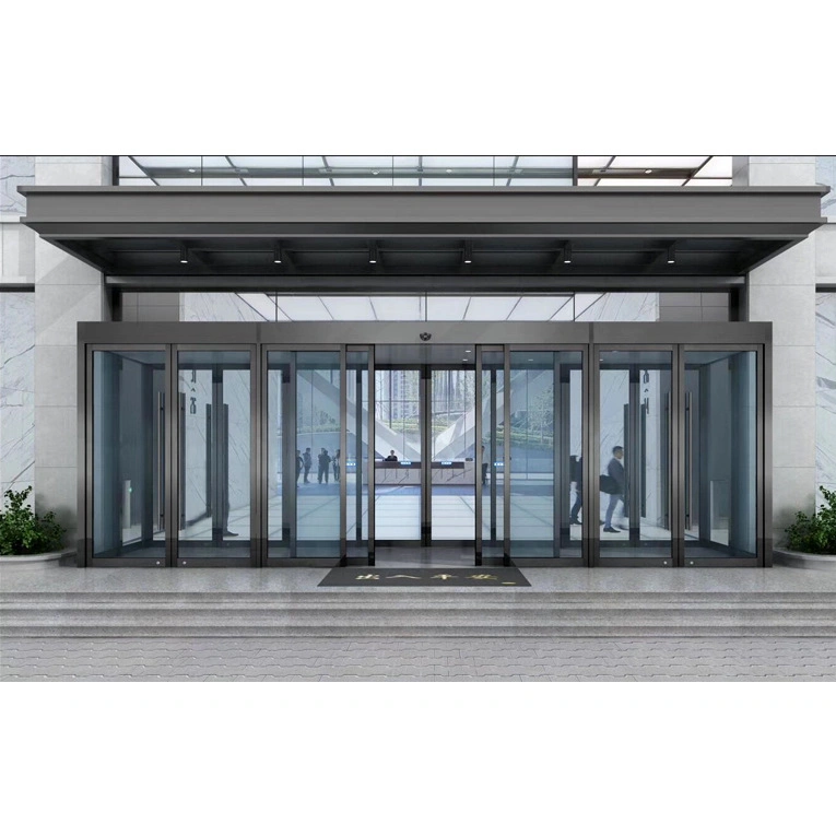 Electric Glass Induction Door Automatic Glass Sliding Door for Hotel Office Building