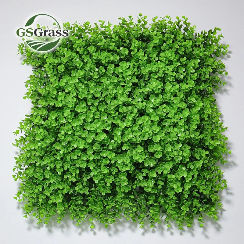 Faux Green Grass Plant Foliage Panel for Restaurant (Painel de folhagem da planta de relva verde Faux para o cenário coberto Decoração