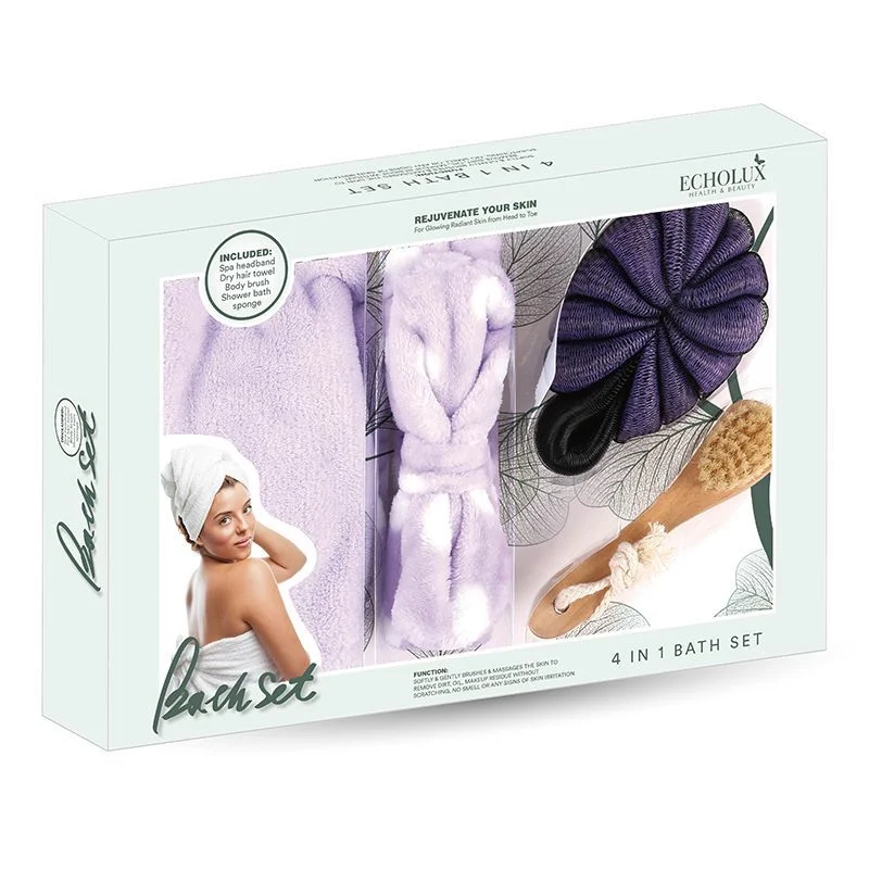 Wholesale SPA Set Box Bath Body Care Gift Set SPA Gift Kit Brush Sponge Brush Bath Set