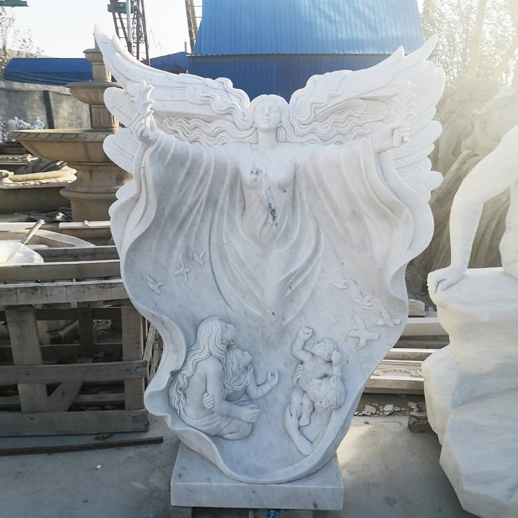 Famous Design Marble Headless Angel Statue Sculpture