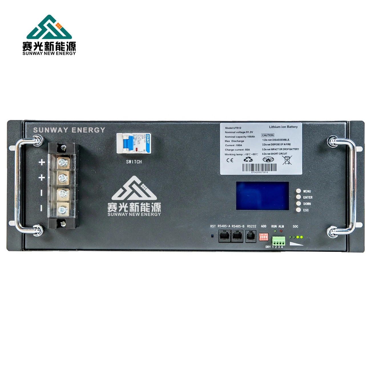 24V/48V 150Ah batería de litio fosfato de hierro con BMS Caja de ABS Bluetooth RV de la batería de almacenamiento de energía ESS.