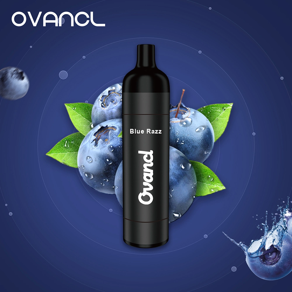 أطواق Ovancl 4000 الأصلية الجديدة القابلة لإعادة الشحن تبخير خفيف وامض الوصول سيكاريتا إلكترونية من نوع Vape E Cigarette يمكن التخلص منها