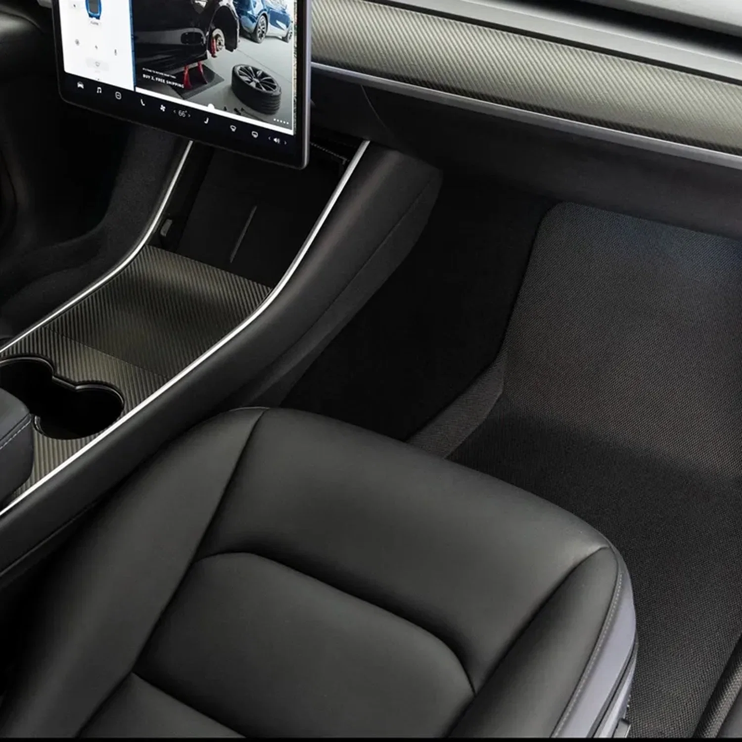 Pé de automóveis personalizados 3D TPR XPE para modelo Tesla Y tapetes carro andar