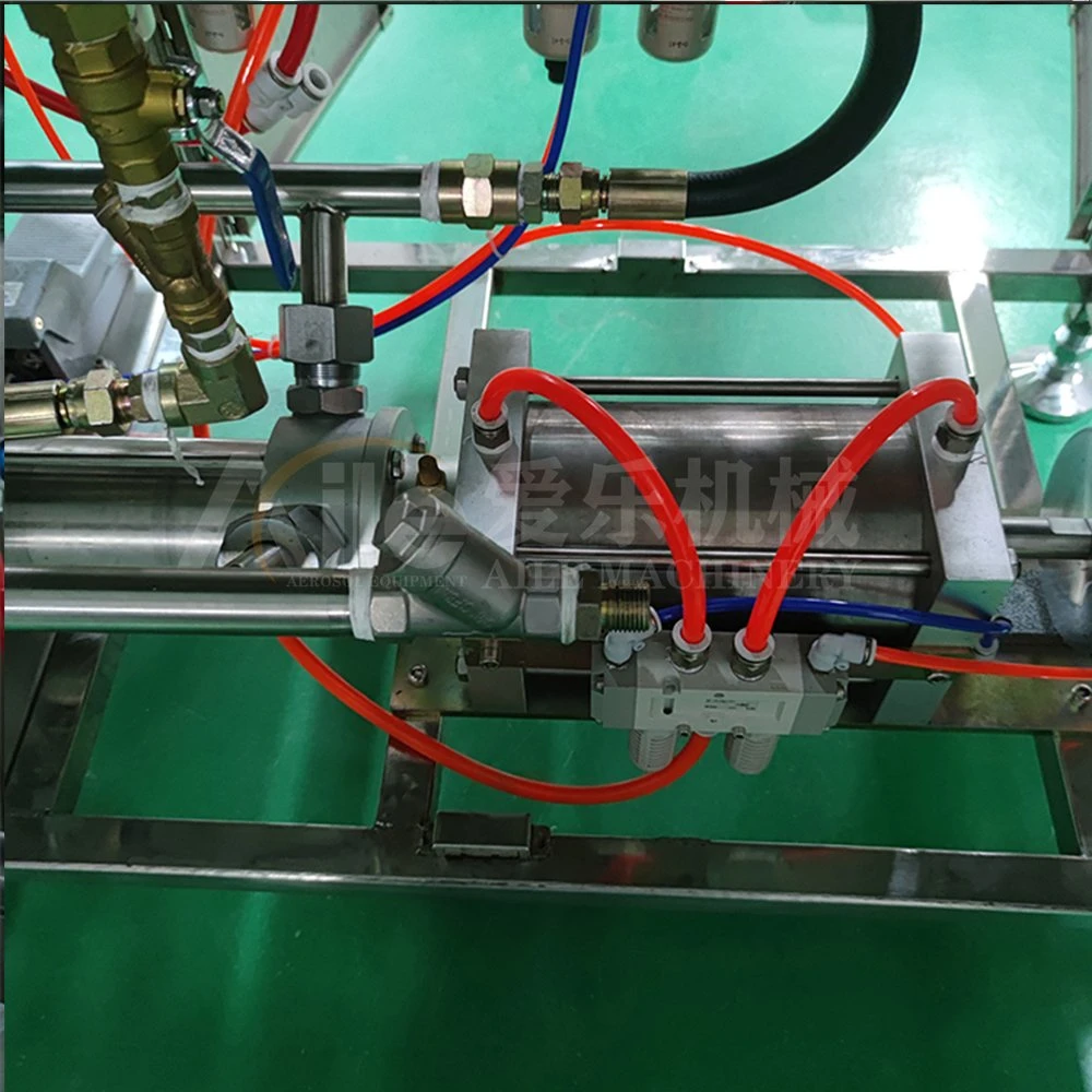 Aile Semi Automatic Aerosol Spray Can Lubricating Oil Gas Aerosol Filling Machine