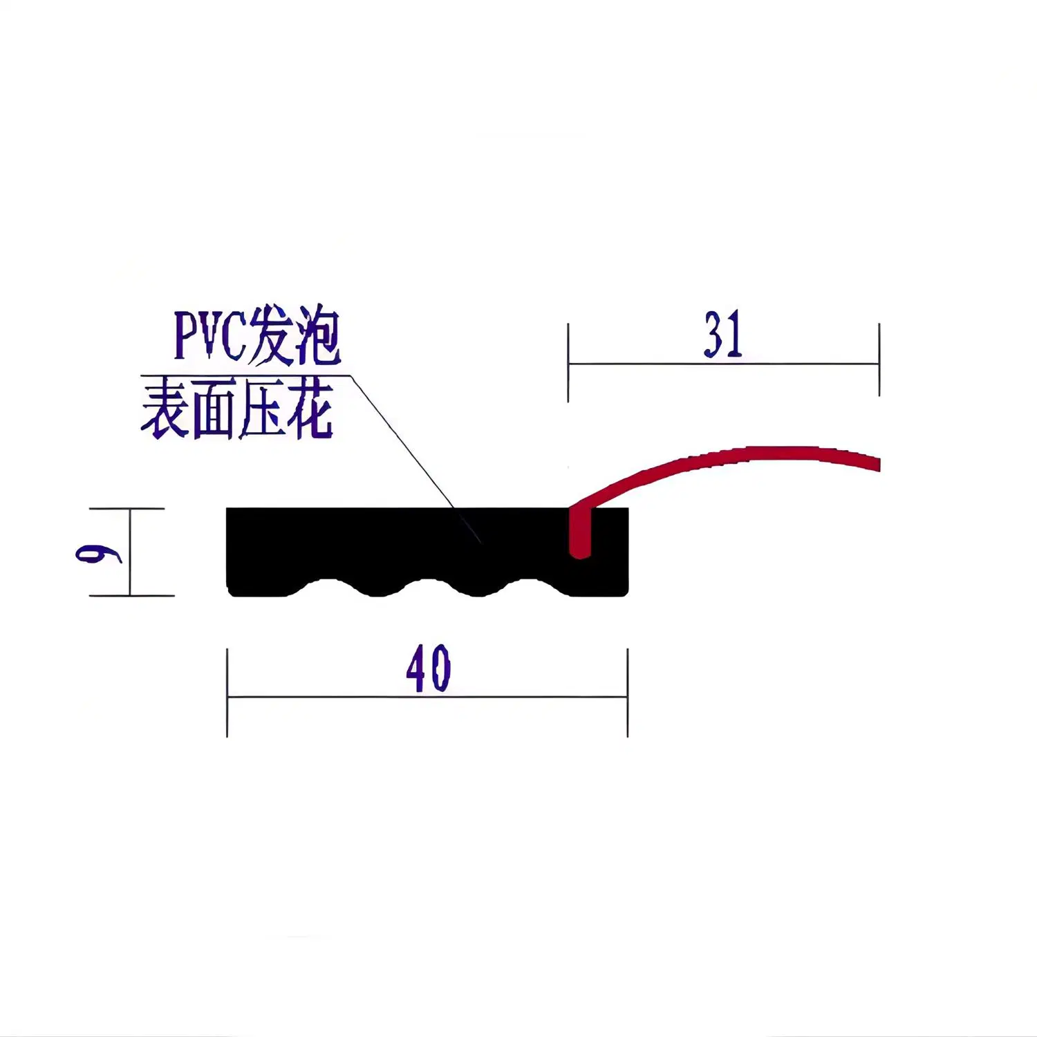 شريط موانع تسرب PVC مرن في الصين للباب المصنوع من الألومنيوم و إطار النافذة