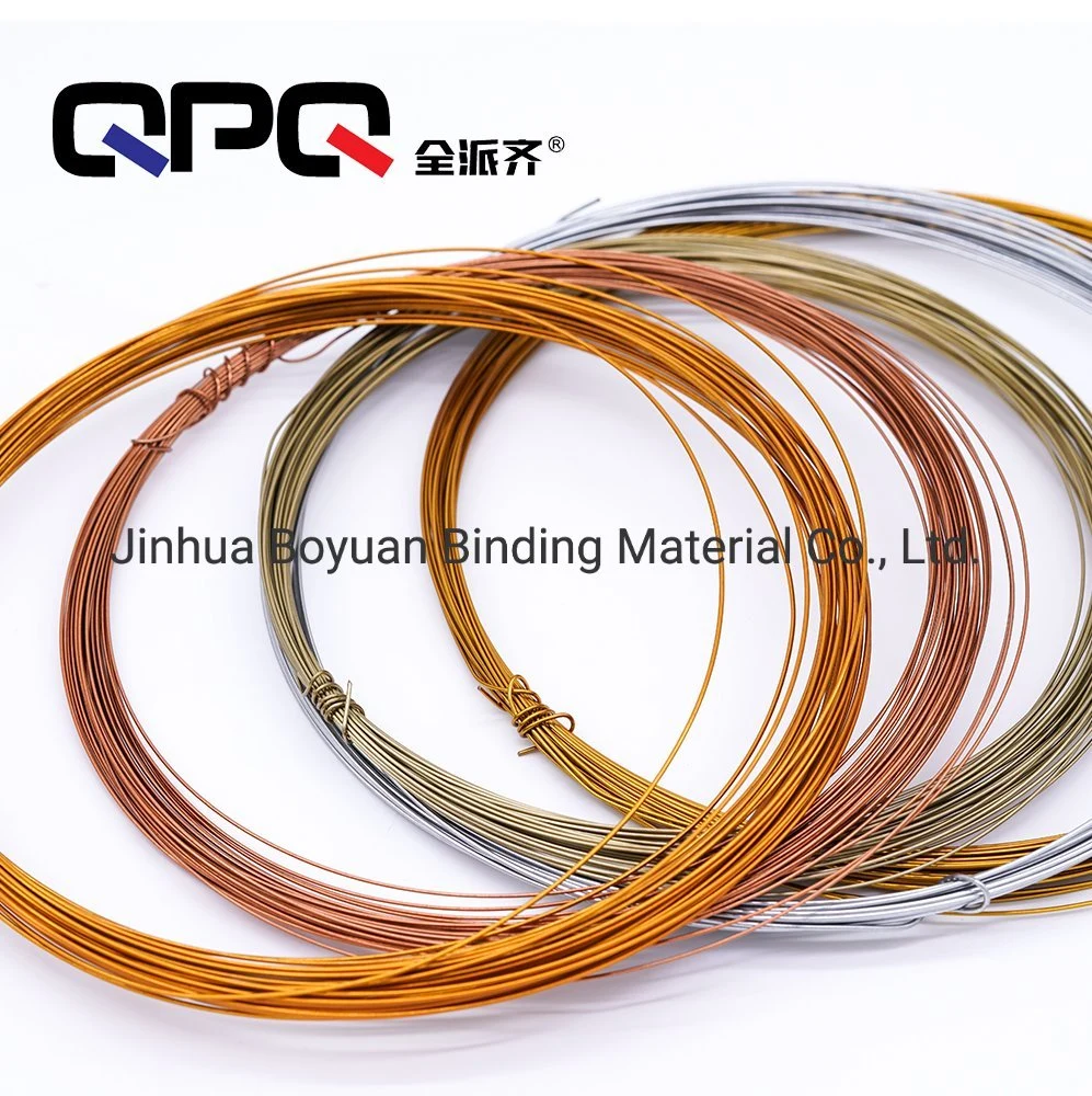 Nylon Coated Double Loop Binding Wire Steel Metal Wire Factory Supplier