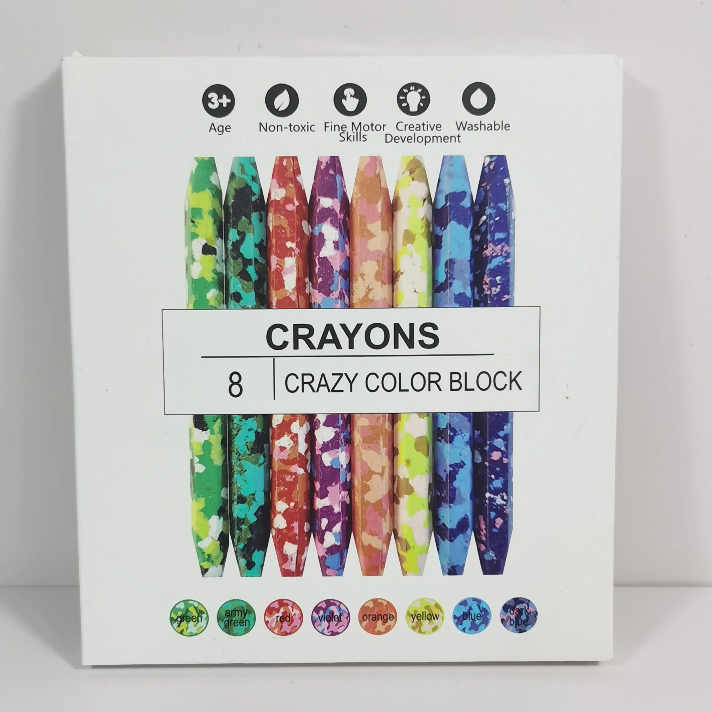 Giant Crazy Crayon All-in-One Non Toxic Kids Crafts Art Supplies Easy to Hold