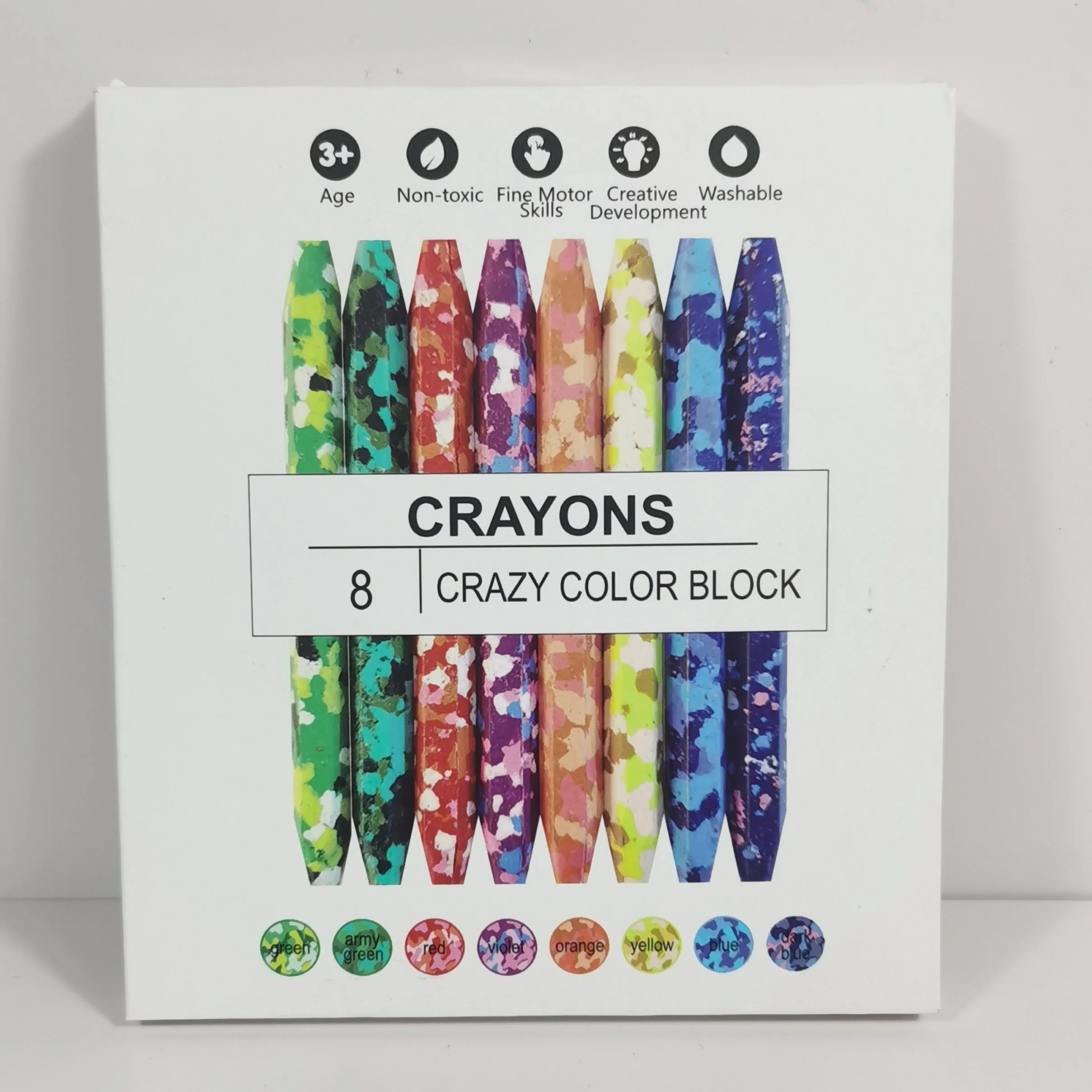 Giant Crazy Crayon All-in-One niños no tóxicos Artesanía suministros de arte Fácil de sujetar