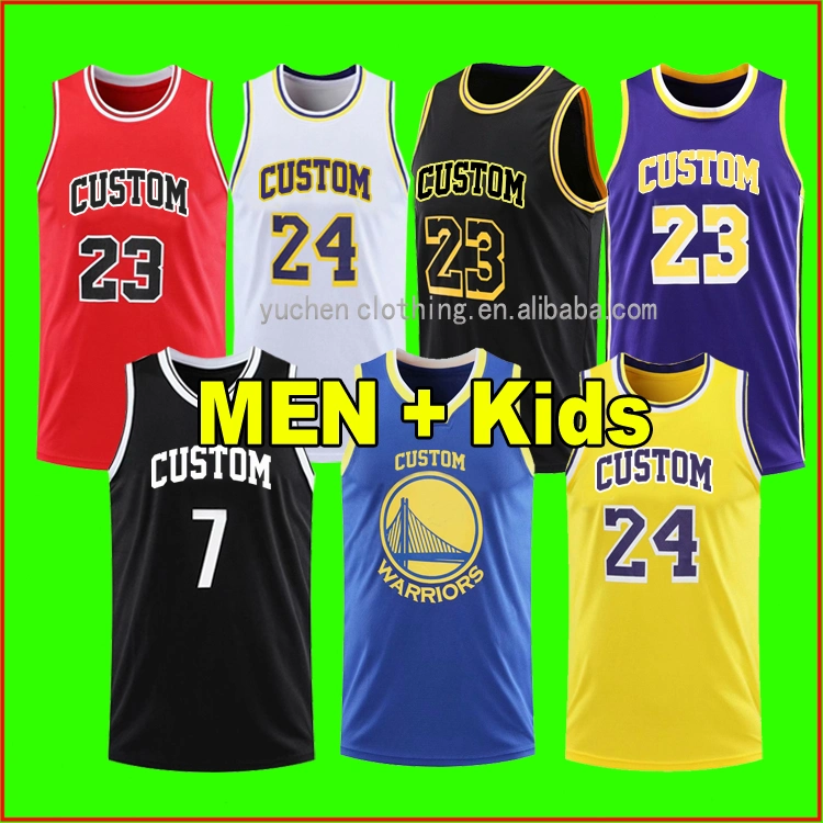 Neueste Basketball Jersey New Style Komfortable American Männer / Jugend Basket Ball Trikot