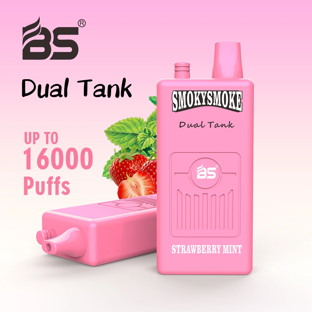 BS Smokysmoke Dual Tank 16000 Puffs 36ml Flüssige E-CIGS Einweg Vape Long Last Smoking Pod