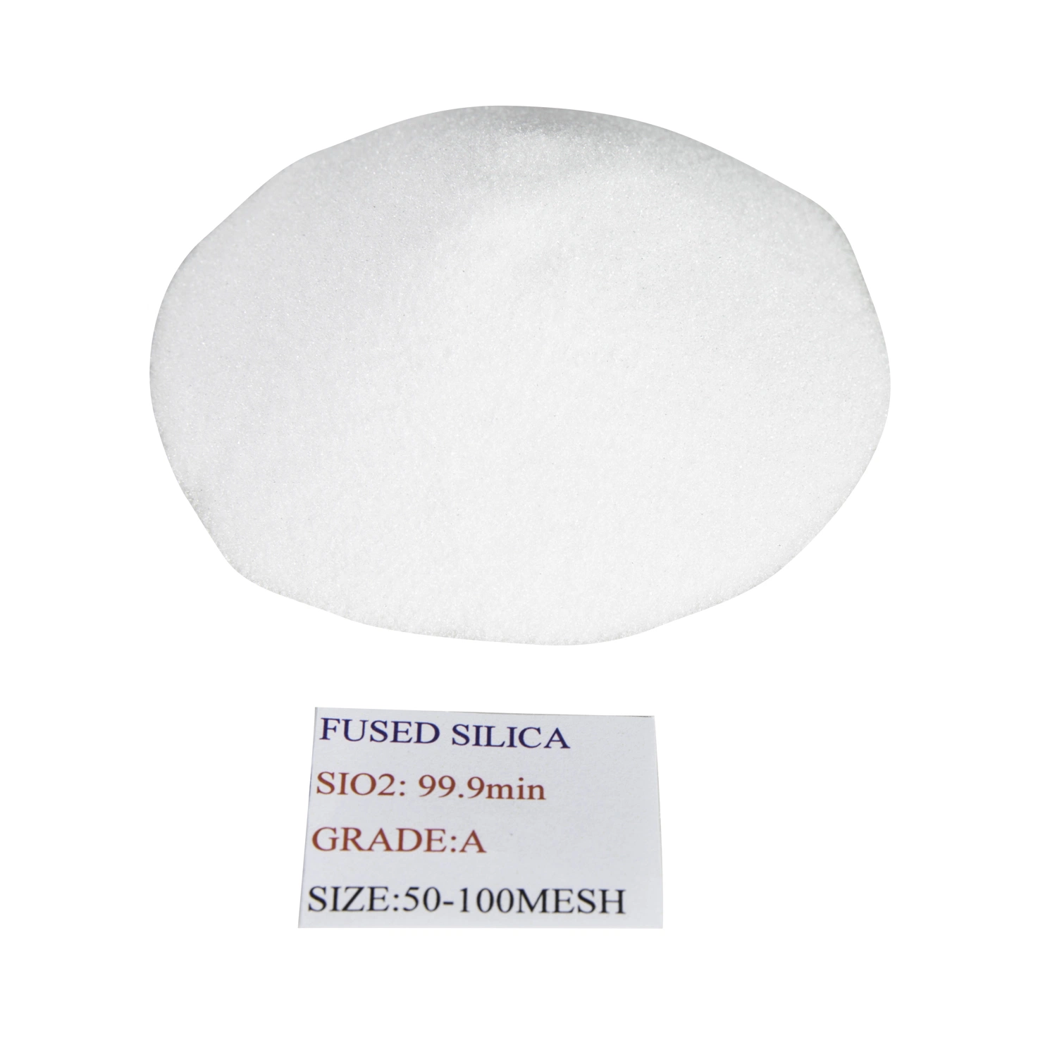 A Grade 50-100 Mesh White Fused Silica Sand with High Purity Sio2 99.95% Good Price