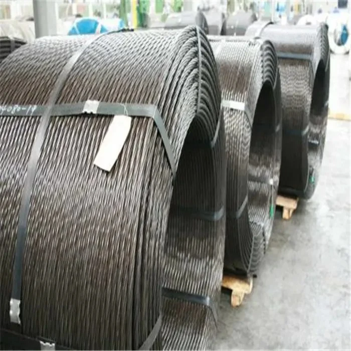 High Tensile Hollow Core Steel Cable Wire Rope PC Strand 5mm 6mm Coating Carbon Steel Wire