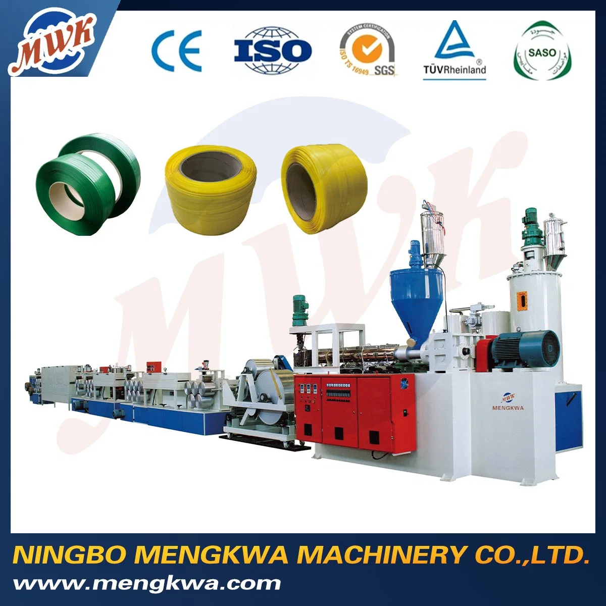 China Pet PP Strap Band Tape Making Machine, Pet PP Packing Tape Band Production Line, Pet PP Packing Strap Extrusion Line