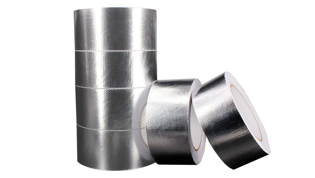 Wholesale/Supplier Low Price Heat Insulation Fiberglass Silver Aluminium Foil Tape Adhesive Duct Tape