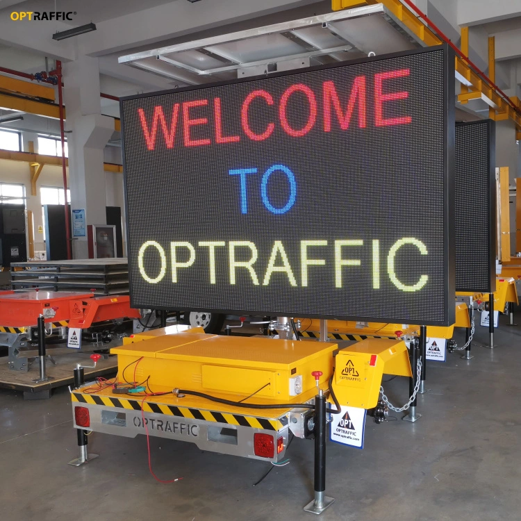 Verkehrszeichen 5 Farbe/Bernstein Variable Nachricht Schild Straßenarbeiten Werbung Vms-Platine