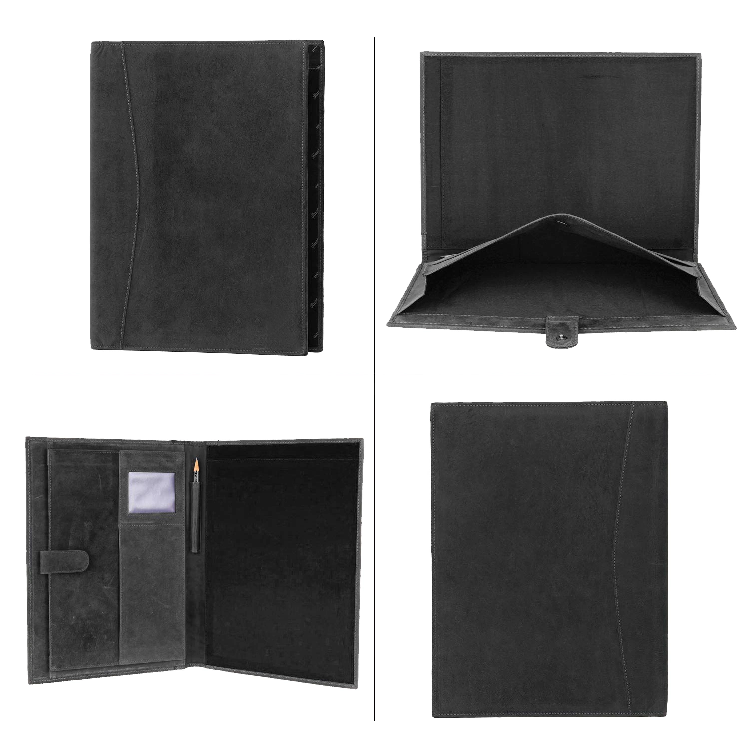 2021 Meeting A4 PU Leather Agenda Planner File Folder