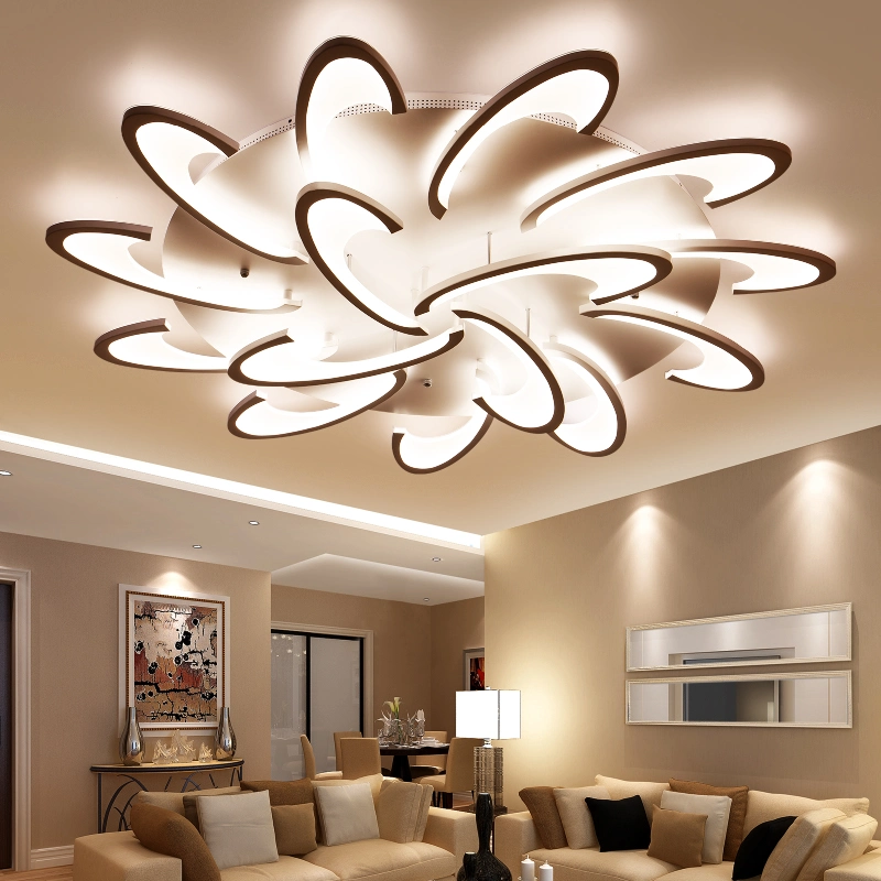 Modern Romantic Dining Room Bedroom Interior Lighting Crystal LED Ceiling Light