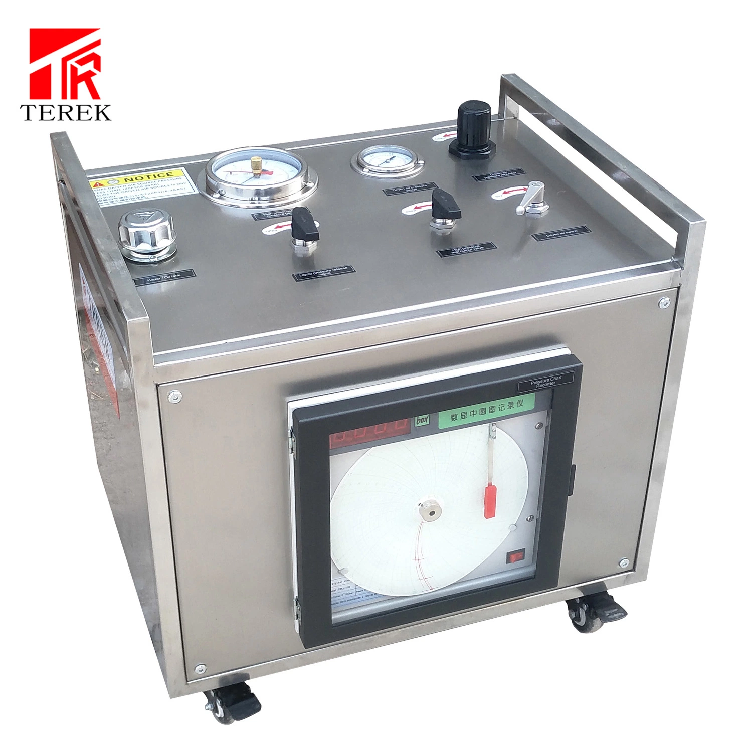 640MPa Terek Hydrostatische Testmaschine Druckprüfpumpe mit Barton Diagrammschreiber