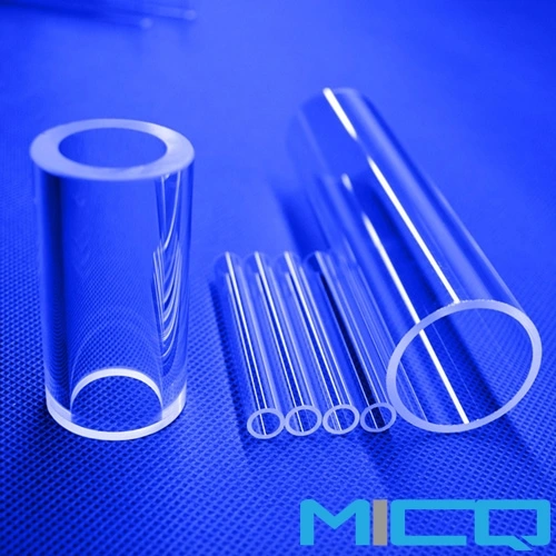 Customized Silica Fused Polished Quartz Glass Tube UV Semiconductor