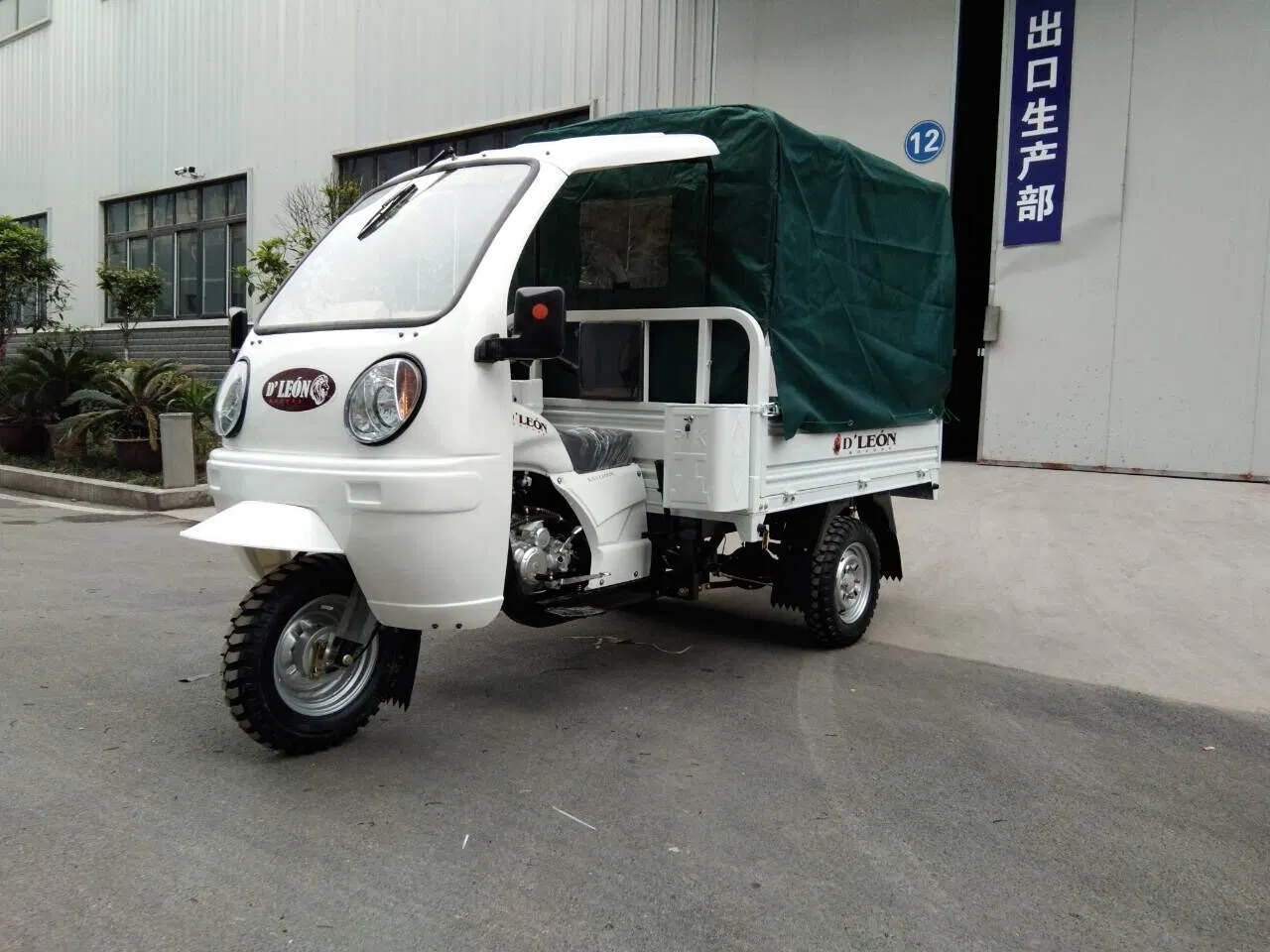 Manufacture Three Wheeled Motorcycle with Canopy Electric Cargo Tricycle Auto Rickshaw Passenger Wheel Motorcycle