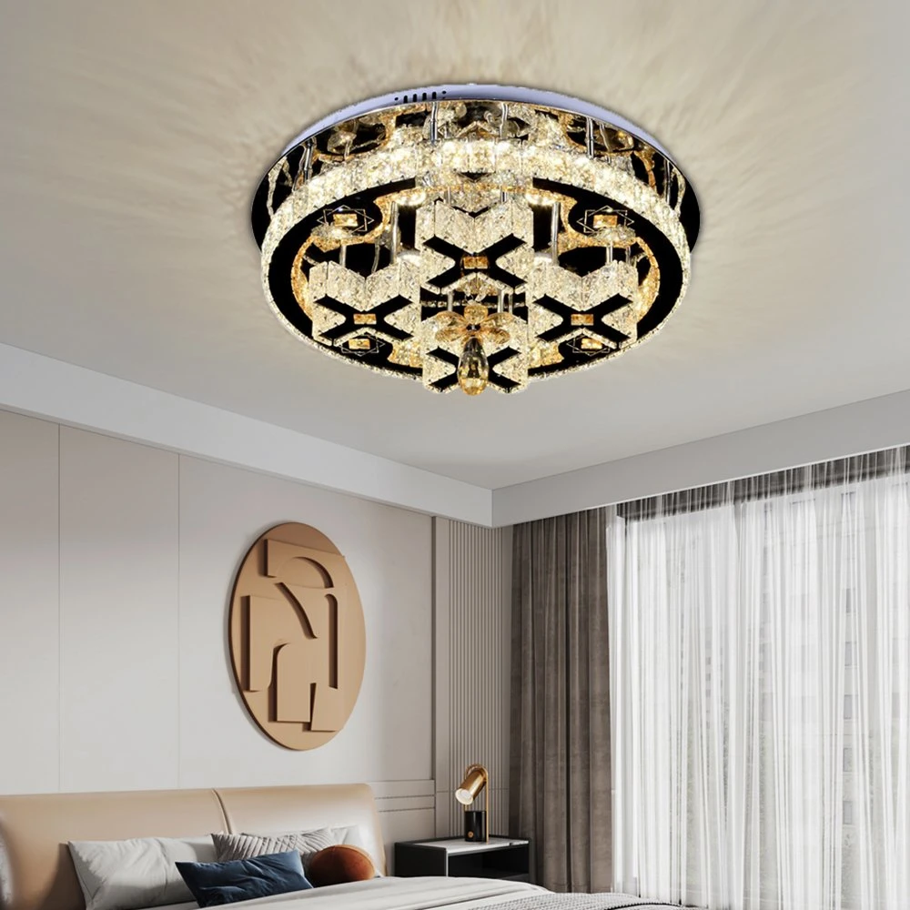 Decorative Crystal Lighting Modern Luxury Living Bedroom LED Ceiling Lamp