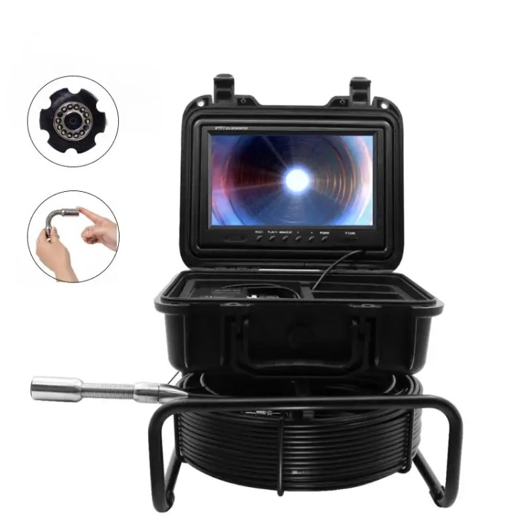 Best Seller 20/30/40m 14mm Camera Head for Swimming Pool Sewer Drain Video Inspection Camera with 512Hz Transmitter