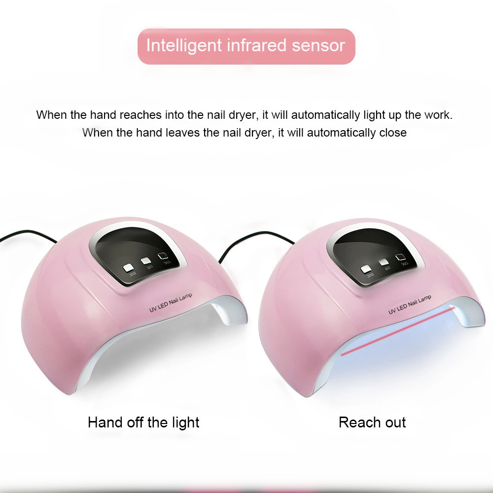 Nail Lamp 54W UV Lamp Double Light Source Gel Lamp Professional Nail Dryer Nail Polish Machine LED LCD Display Nail Art Lamp