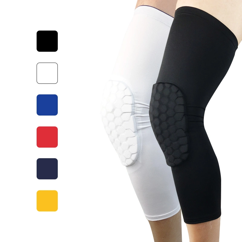 Compression Knee Pads Long Knee Honeycomb Padded Knee Pads