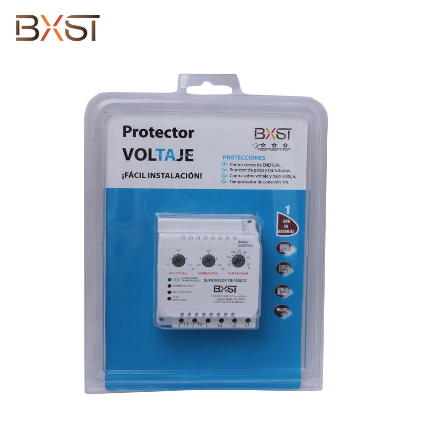 Bxst-V086 Rail Type 3-Phase Adjustable Wiring Voltage Protector