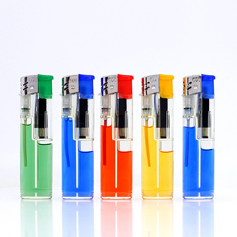 Explosion-Proof Color Gas Open Flame Lighter Free Printing Plastic Disposable Lighter