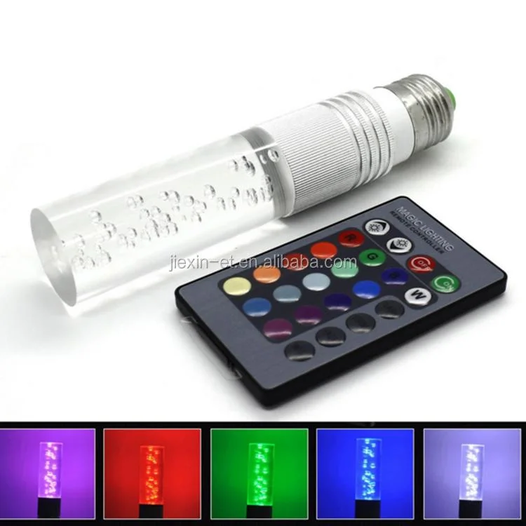 مصباح LED متعدد الألوان E27 B22 بقوة 3 واط وبقوة 5 واط وبقوة 10 واط RGB+W تغيير المصباح + لمبة مصباح RGB الخاصة بوحدة التحكم عن بُعد