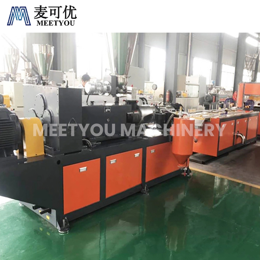 Meetyou Machinery Customized High Productivity China Sjz51 Twin-Screw Plastic PVC Profile Production Line Suitable for PVC Plastic Product Processing Factory