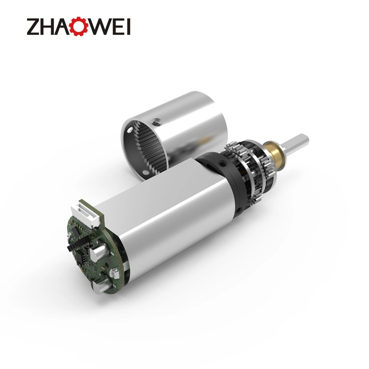 Zhaowei MD016016-864 High Torqe Low Rpm 9rpm 5kg. Cm 12V 24V Planetary Gearbox Brushless DC Gear Motor for Car Seat