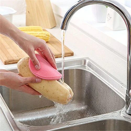 High quality/High cost performance Silicone Bowl Dish Washing Brushes, Silicone Kitchen Scrubber Cleaning Brushes