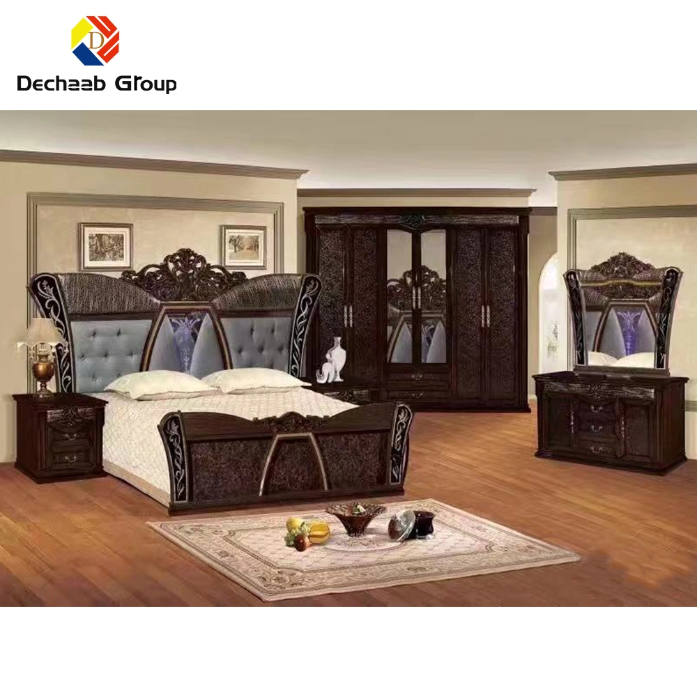 Wooden Frame Furniture Bed Set for Living Room