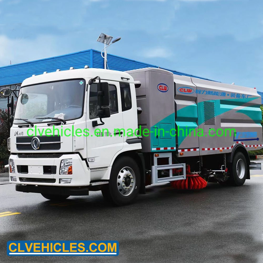 Clw Medium Duty Garbage Water Tank Street Washing Truck