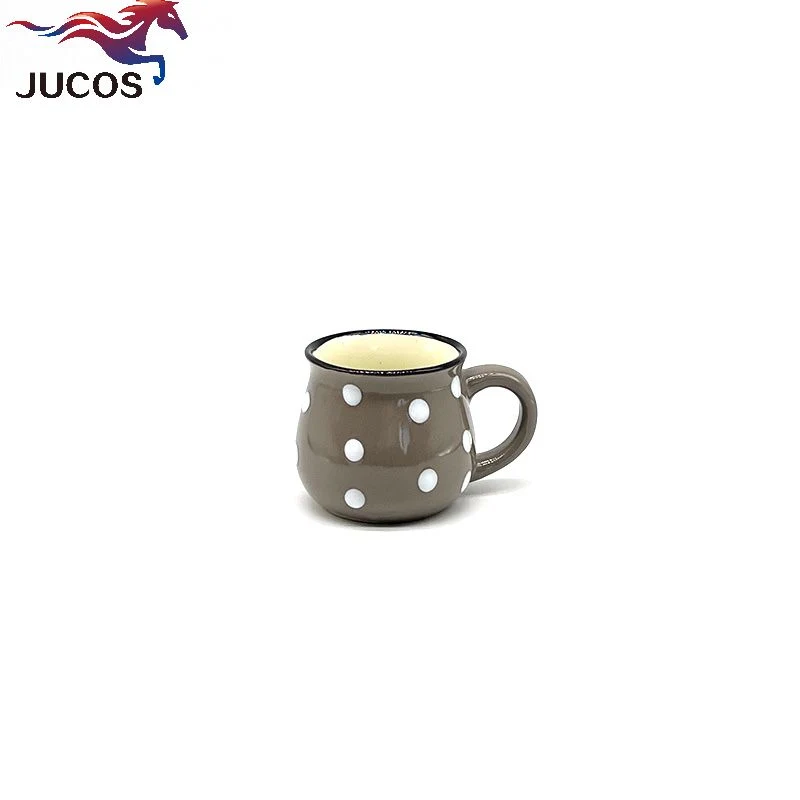 Wholesale/Supplier Ceramic Coffee Cup Mini Espresoo Cup with Handle High quality/High cost performance  DOT Design Customized Color Promotion Gift