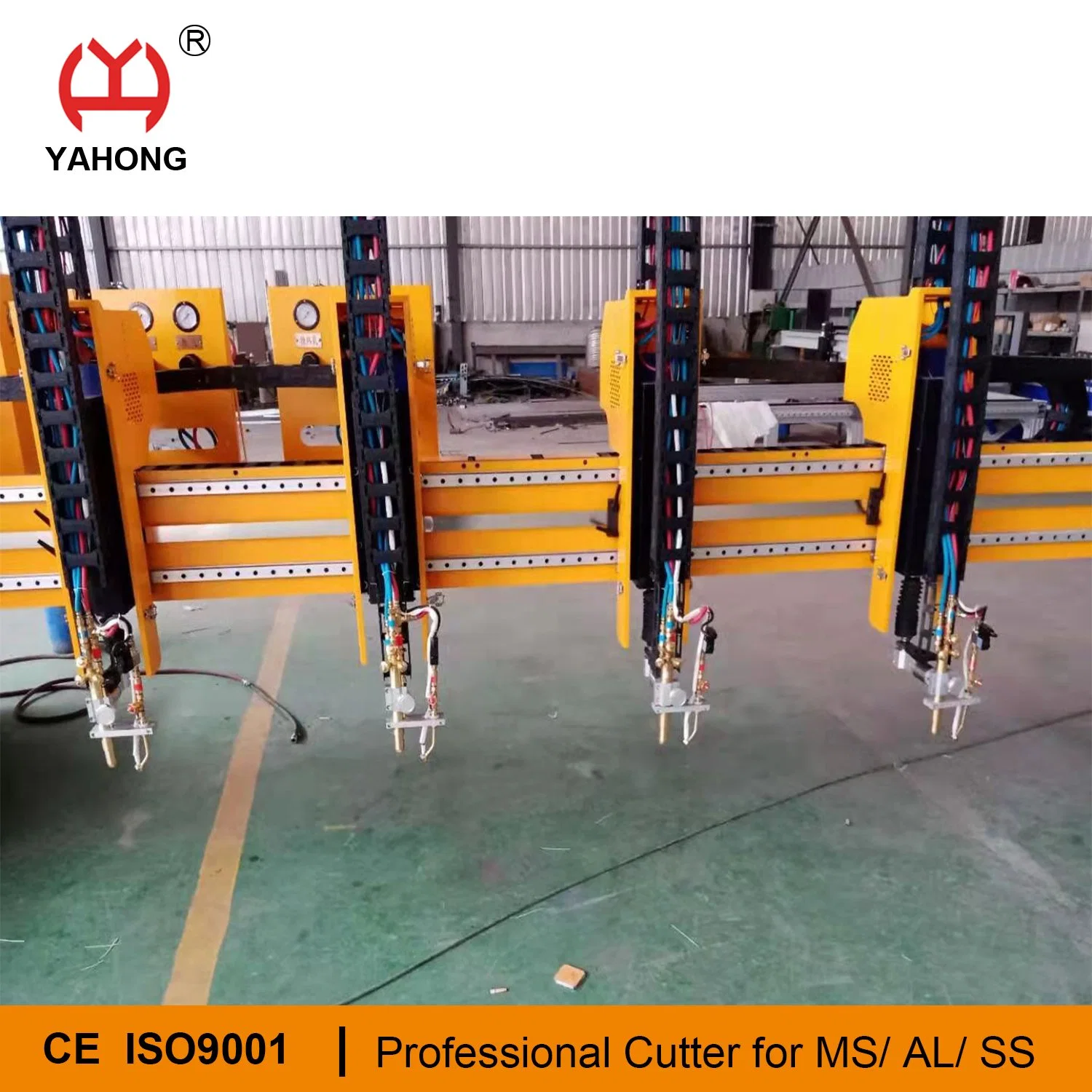 Multi-Heads Gas Cutting Machine with Auto Nesting Software