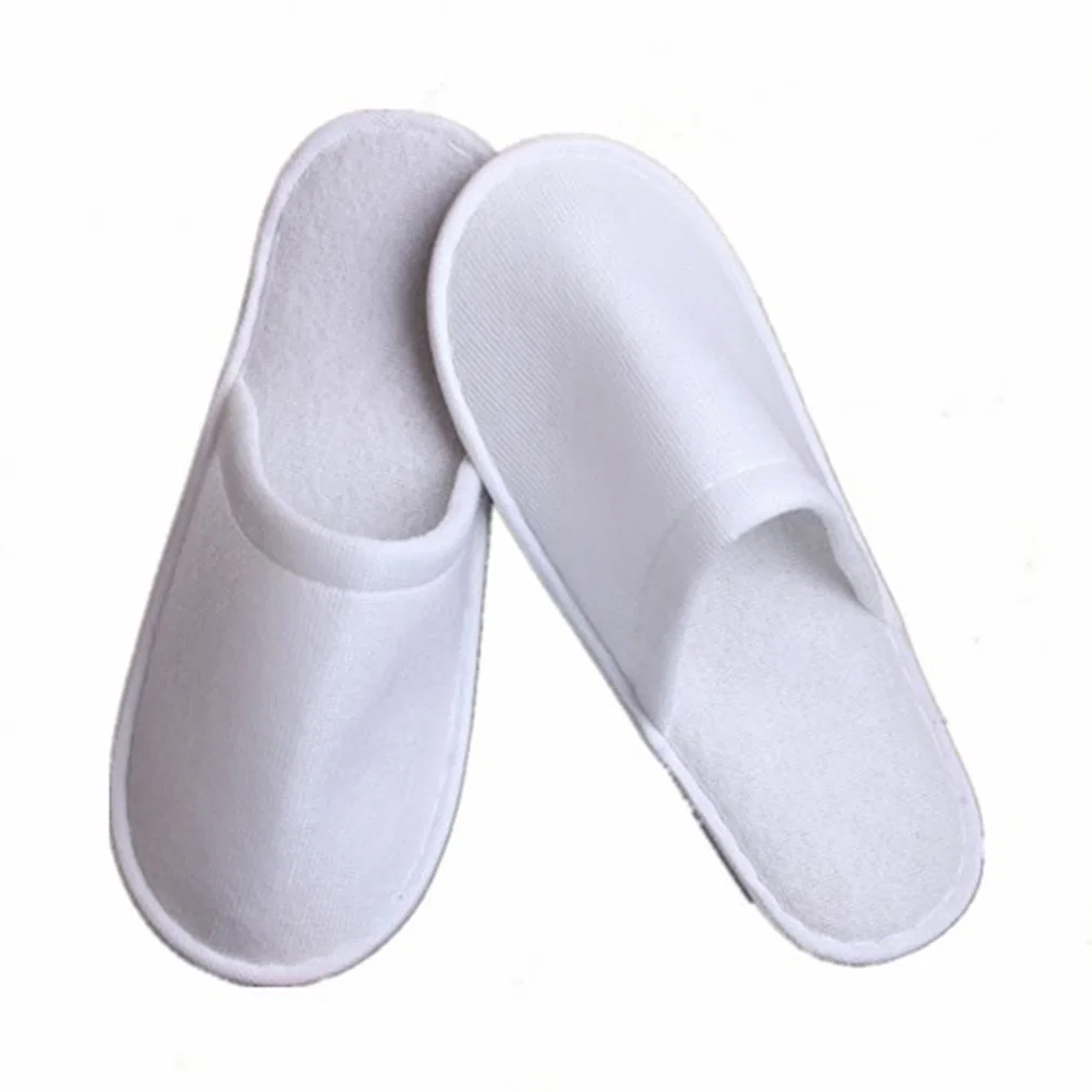 Custom SPA Disposable Hotel Non Woven Foot Massager Open Toe Pedicure Slipper