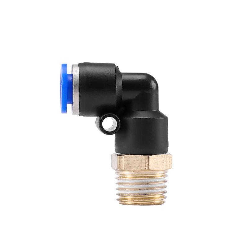 Pl Pneumatic Plastic Quick Fitting Elbow Fitting Push to Connector Air Hose