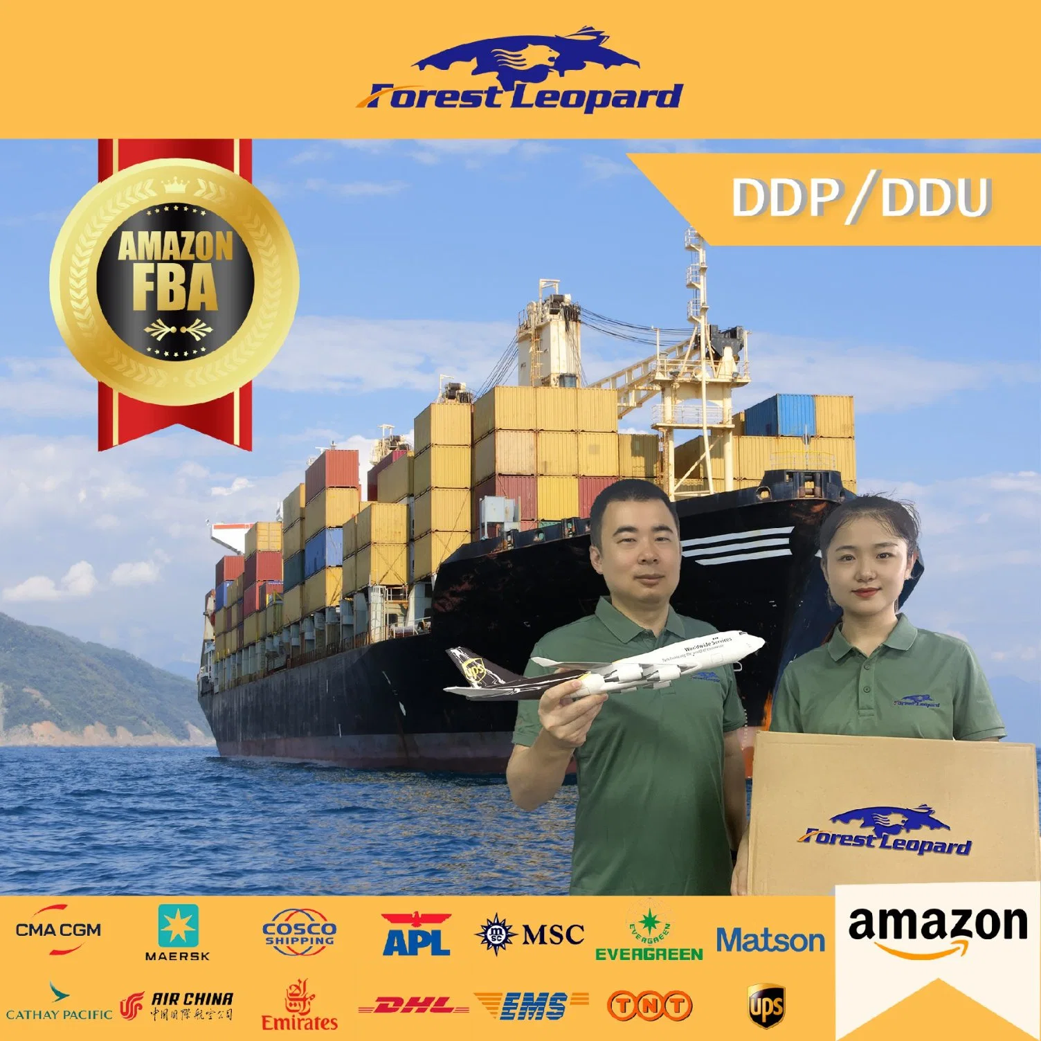 Professional Freight Supplier DDP Sea Shipping Service From Shenzhen to Spain LCL Amazon Fba Amazon Warehouse Excellent Service