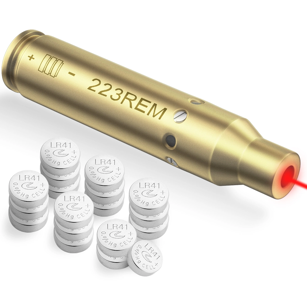 Mini entraînement laser Bullet Dry Fire laser Trainer cartouche tactique Red DOT laser Training Bore Sight 223 nm