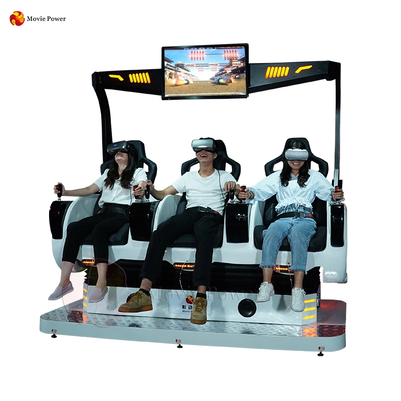 Indoor Playground 3 People Interactive Virtual Reality Game 9d Cinema Vr Park