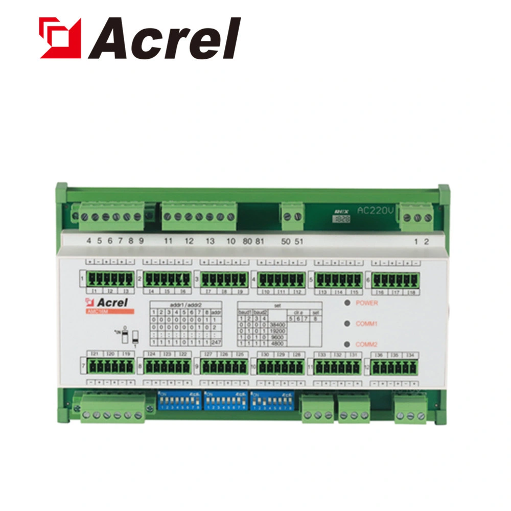 Amc Acrel16mA RS485 Medidor de energía de los circuitos de varios metros de la energía para la distribución precisa de centro de datos