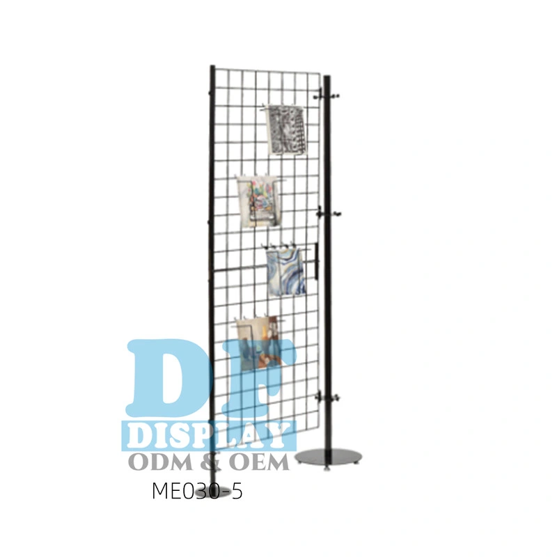 Custom Cheap Wire mesh Display rack panneau de grille Metal Wire Display rack, Networting Frame rack pour affichage