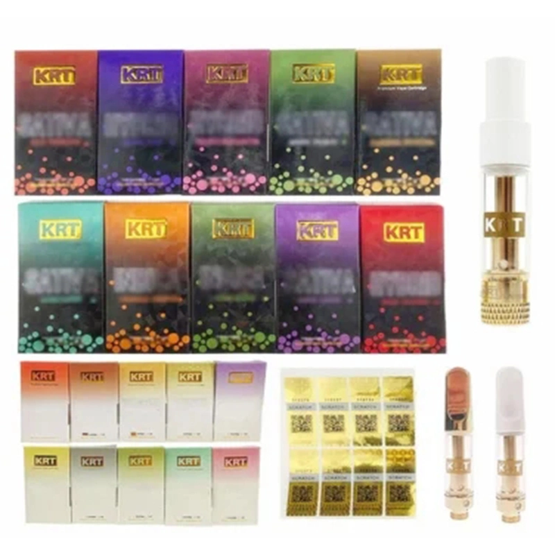 Vape-Kartuschen aus Glas, 0,5ml 1,0ml Quarzspule, 510 Gewinde Patrone Pure Taste E Zigarette dick Öl Zerstäuber